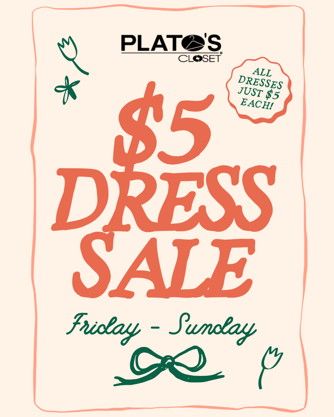 $5 Dress Sale